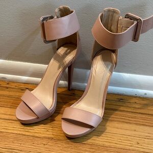 Charlotte Russe Blush Ankle Strap Stiletto Heels